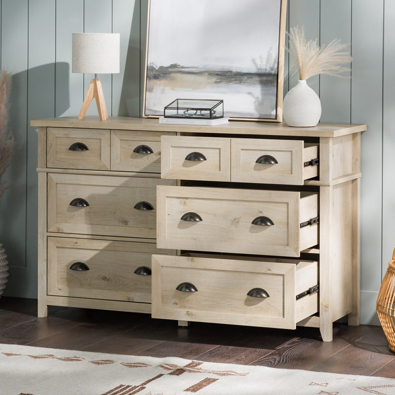 Hulbert 52'' W 6 - Drawer Dresser, White Oak