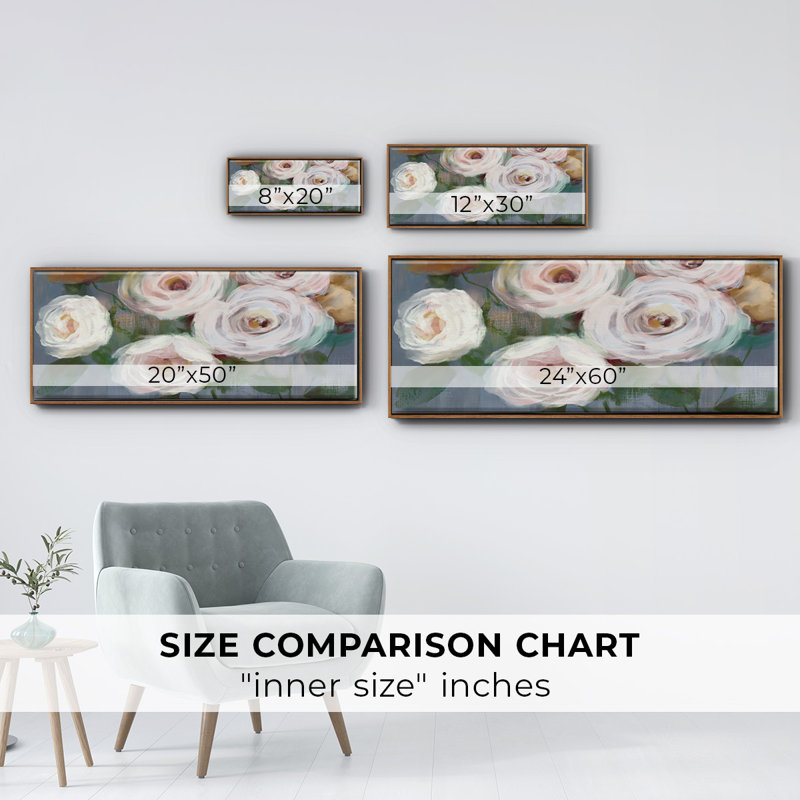 Magical Bouquet- Framed Canvas, 24" H x 60" W