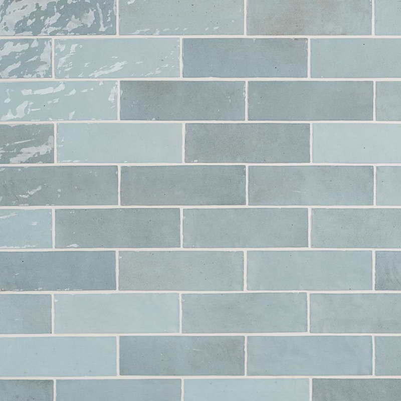Portmore 3x8 Glazed Ceramic Tile, Blue