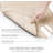 XL Dish Mat 24" X 17" ( LARGEST MAT ) Microfiber Dish Drying Mat , Super Absorbent ( Ivory )