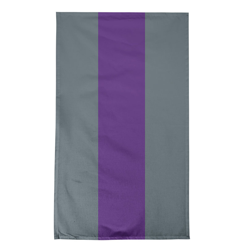 Tea Towel Kitchen Towel, Cotton, Slate Gray/Purple/Slate Gray