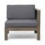Ensemble de canapé LSHAPE, gris foncé