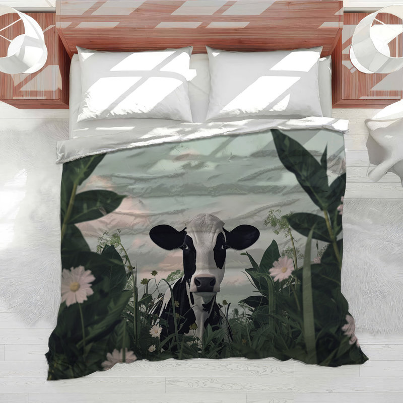 Cow Animal Cotton Blend Comforter, Queen Comforter