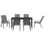 7 Piece Garden Dining Set Steel-457236316
