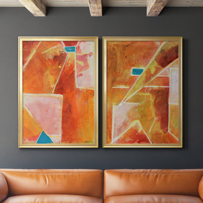 Toile encadrée de qualité supérieure Primaire V - prête à être accrochée