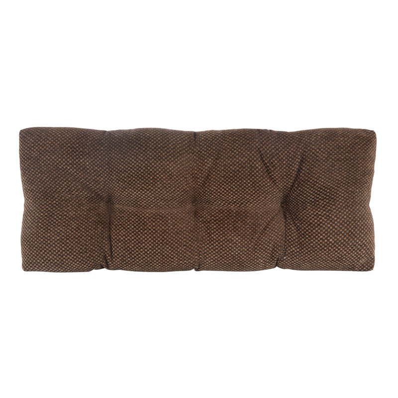 Coussin de banc antidérapant 35 po x 14 po x 3 po, Marron foncé