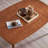 ACTU Wood Rectangular Modern Dining Table, Cherry Color-128974033