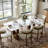 Modern Rectangular Sintered Stone Dining Table With Double Pedestal Base-554995490-554995491