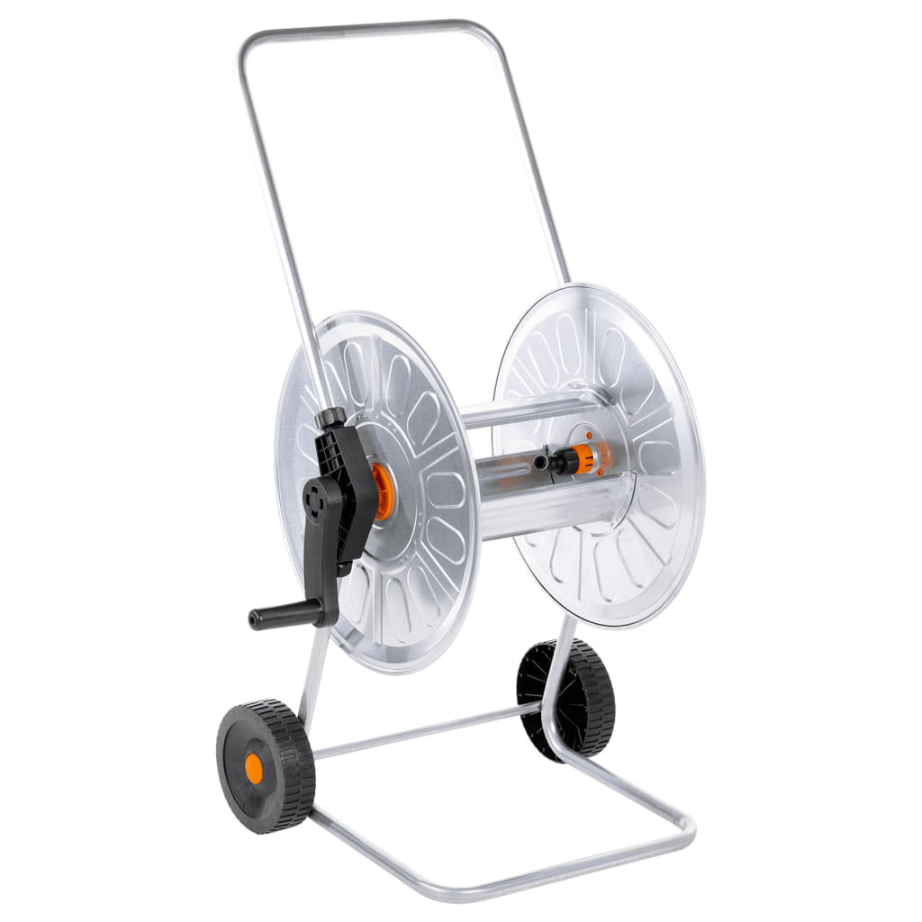 Vidaxl Hose Reel Cart For 80 M 1/2" Or 50 M 3/4" Hose Cart Hose Trolley Steel - Image 3