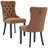 Almerinda Tufted Flax Upholstered Back Dining Chair-533324189-533324190