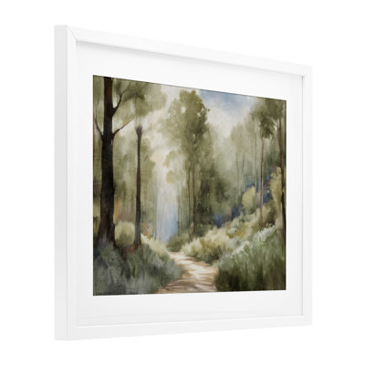 «Hazy Atmospheric Walk», reproduction d'art sous verre, conception de Kim Allen