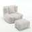 Bean Bag Chair, Comfortable Bean Bag For Adults, Super Soft Lazy Sofa Chair With Memory Foam And Ottoman, Indoor Modern Focus Bean Bag Chair For Living Room, Bedroom, Apartment-475784468