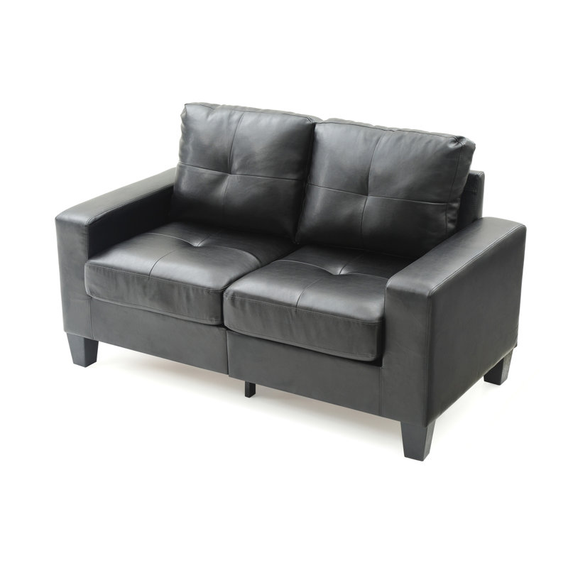 Causeuse modulaire Newbury, noir, Noir