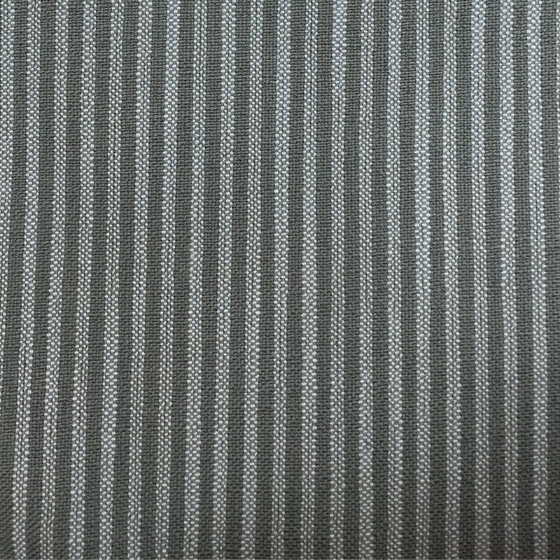 Striped Linen Blend Fabric, Gray