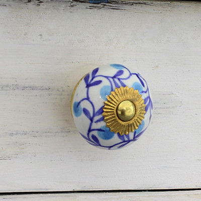 Handpainted Sehana 1 13/16" Diameter Round Knob Multipack