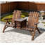 Causeuse Adirondack, chaise Adirondack avec seau à glace, causeuse d'extérieur avec dossier haut