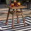 Abhishekh Square Acacia Outdoor Side Table , 46cm cm W 46cm cm D-790803389