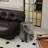 Square Faux Marble and Concrete End Table-183224222-183224220