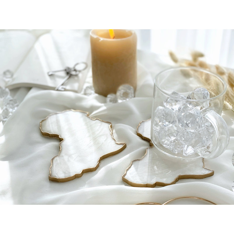 Ivory Africa Coasters