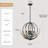 20.4'' Dimmable Rustic Farmhouse Chandelier With Resin 4 - Antlers And Retro Metal Globe Shade-1774648429-1729115731