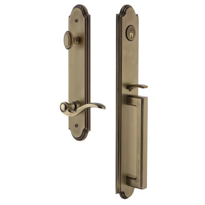 Arc One-Piece Complete Inactive Dummy Handleset with D Grip and Bellagio Lever