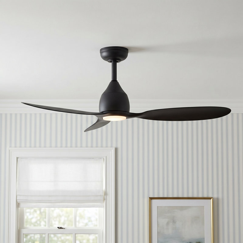 52'' Ceiling Fan with LED Lights, Matte Black