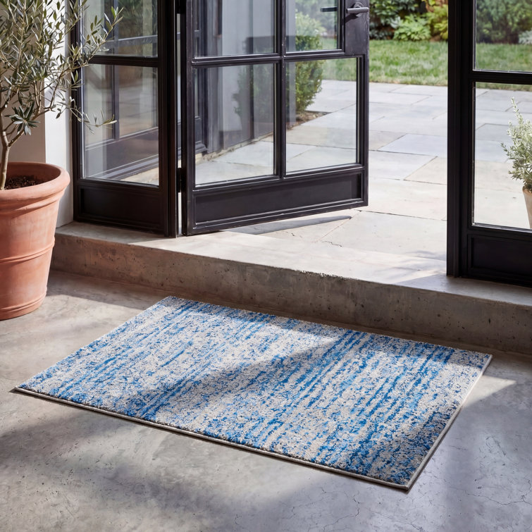 Riebe Abstract Gray Area Rug