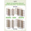 G7512-SW-80 | Porte double 80 po, extérieur pré-monté RTA, SDL 12 Lite 3/4 Lite, 1 panneau, bois d'acajou brut-123400549-123400546
