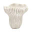 Corbeille à sable sable et ciment 9,3 x 9 x 8,7 po, aspect beige vieilli, forme ondulée pour plantes grasses en pouces intérieurs, finition avec silhouette, complément aux thèmes côtiers