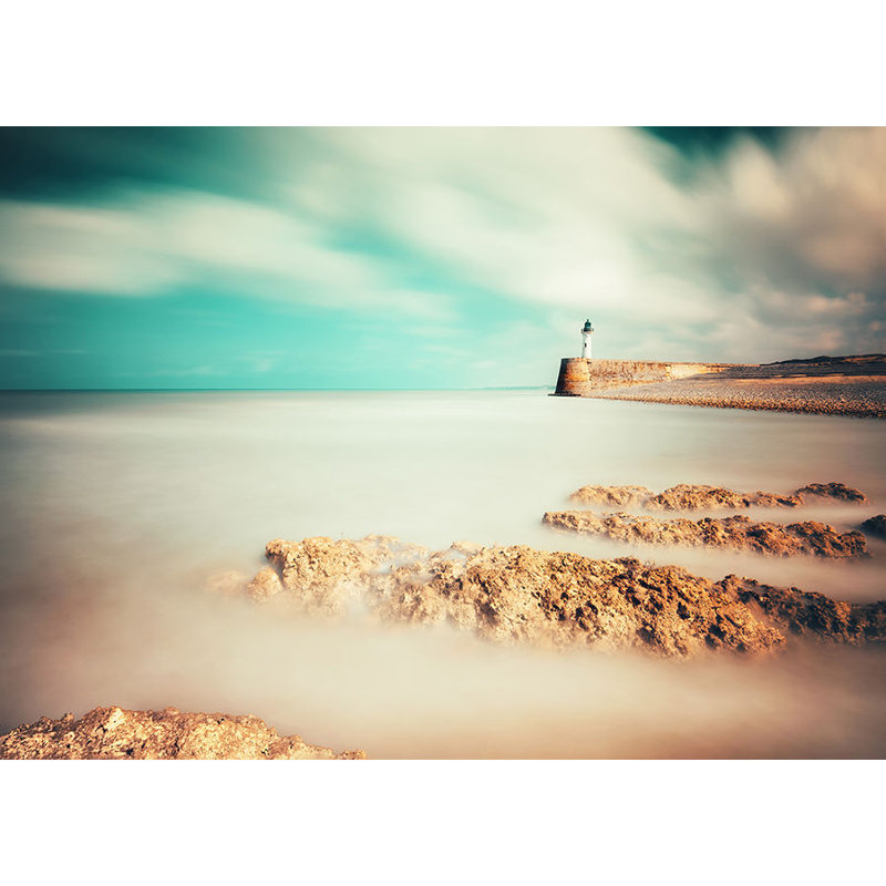 «Brille Meme Le Jour» par David Keochkerian - Art mural encadré, Image au gel brossé