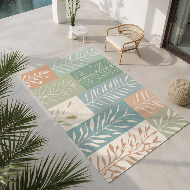 Golden Harvest Indoor And Outdoor Area Rug, Rectangle 1'6" x 2'6"