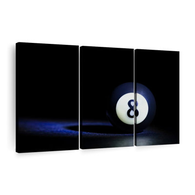«8 Ball», 3 pièces sur toile