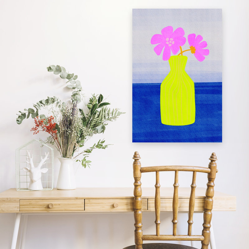 Art floral abstrait vif