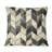 Beige Grey Chevron I - Transitional Throw Pillow-108572424