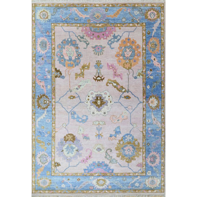 One-of-a-Kind Rectangle 10' X 14' New Age Area Rug Beige