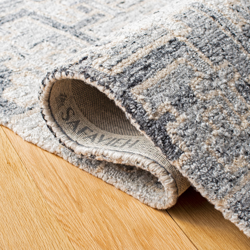 Abstract Hand Tufted Performance Abstract Rug, Rectangle 9' x 12'