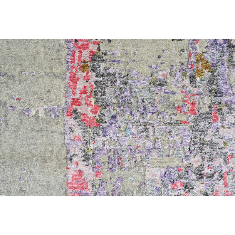 Tapis rectangulaire noué à la main, Rectangle 10 pi x 14 pi