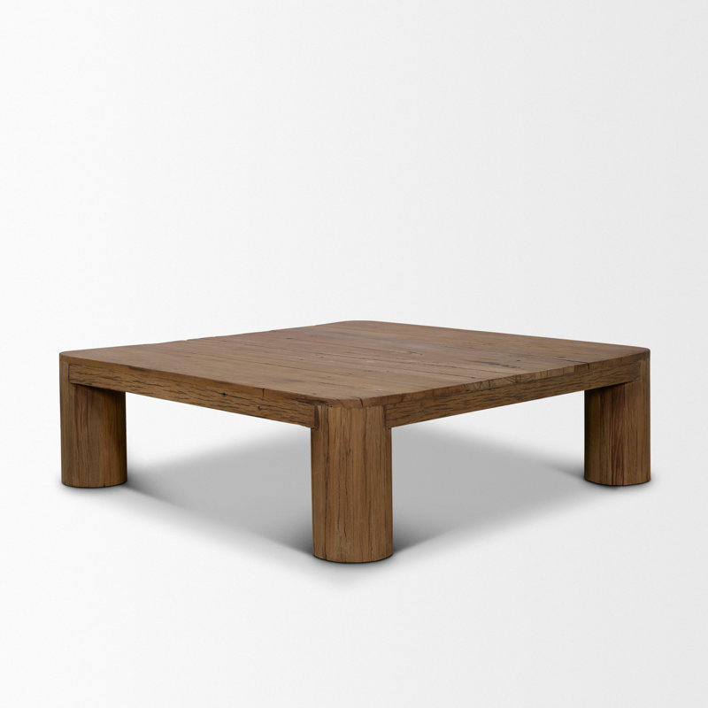 Table basse carrée en bois récupéré Hewitt