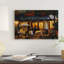« la brasserie », reproduction de peinture à l’acrylique sur toile-30796384
