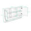 Pharmacie avec tablettes ajustables et miroir-129991213