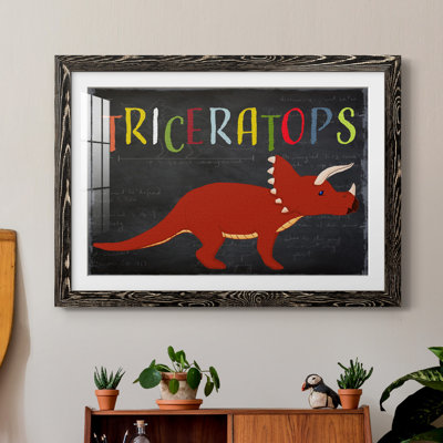 Triceratops - Impression sur papier encadré