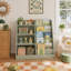 Organisateur de rangement pour jouets et bibliothèque moderne à 6 étages pour chambre d'enfant-130153828