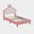 Crown PU Leather Princess Bed-38621366