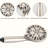 All-in-One Dual Shower System: 7-Spray Handheld & Drill-Free Stainless Steel Slide Bar-97560989