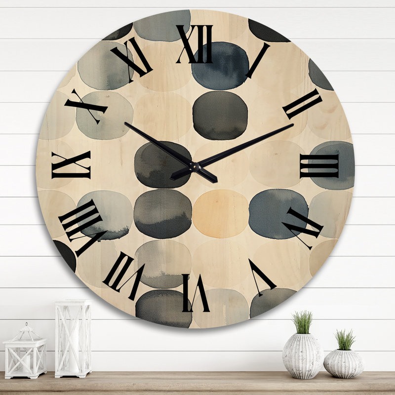 Horloge murale en bois massif Warwickshire, Très grand