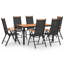 Bonnetta 6 - Person Patio Dining Set with Rectangular Table-2030103874-2030103873