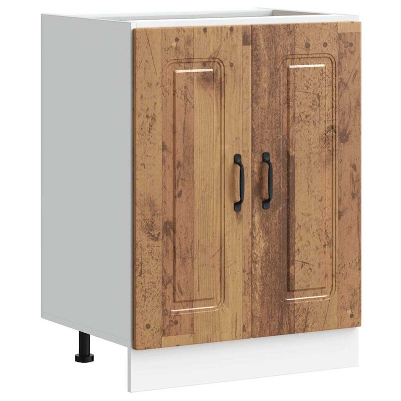 Sink Base Cabinet Kalmar 60X46x81.5 Cm Engineered Wood, Old Wood