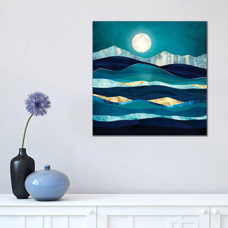 Winter Sea - Print on Canvas, 45.72 cm H x 45.72 cm W x 1.91 cm D, Wrapped Canvas