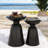 Outdoor Side Table - Sleek Design, Powder-Coated End Tables Flared-120264233-120264235