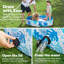 Bassin pliable pour chien 48 po x 12 po (feuilles bleues)